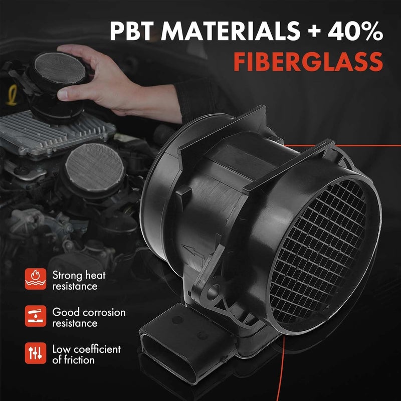 A-Premium مستشعر تدفق الهواء الشامل MAF متوافق مع هيونداي إيلانtra 2003-2010، سوناتا 2006-2008، تيبورون 2003-2008، توكسون 2005-2017 وكيا أوبتيما 2006-2009، سبورتاج، ريو، ريو5، سبيكترا، سبيكترا5 - Image 2